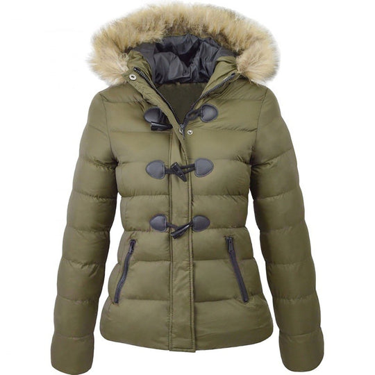 Damen Wintersicherheitsjacke mit abnehmbarer Kapuze EB