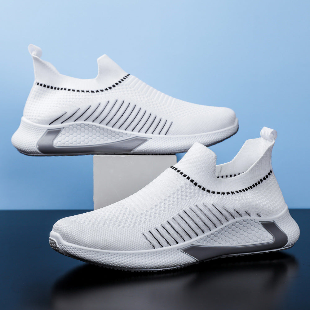 Damen Atmungsaktive Slip-On Sportschuhe mit flexibler Sohle EB