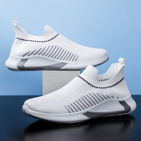 Damen Atmungsaktive Slip-On Sportschuhe mit flexibler Sohle EB