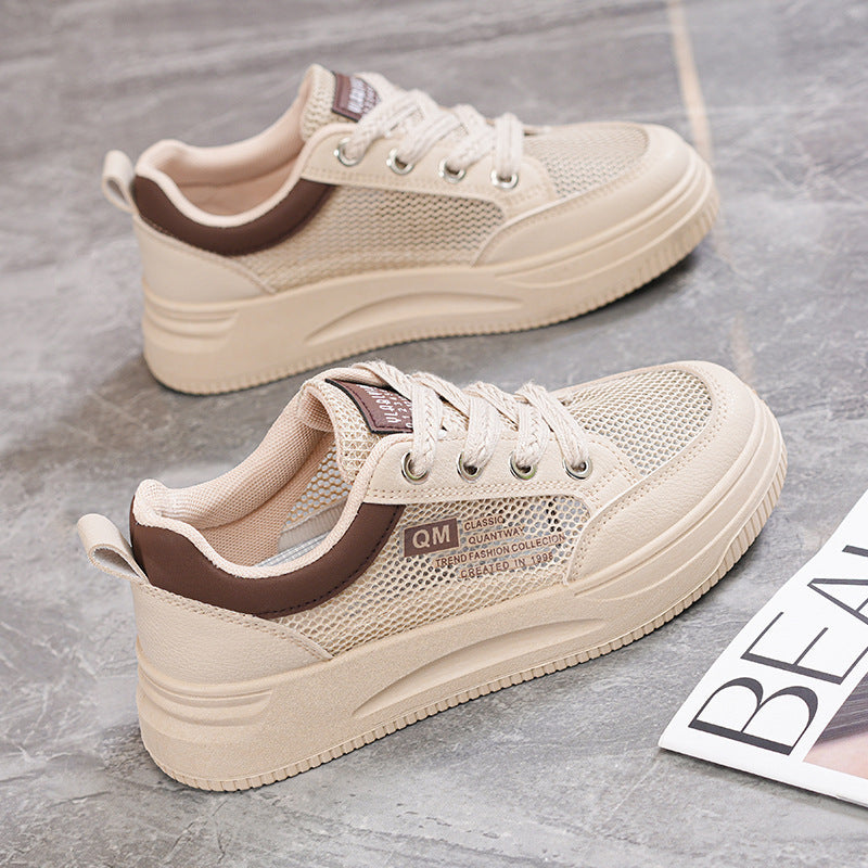 Damen Atmungsaktive Freizeitsneaker mit modischen Netzdetails EB