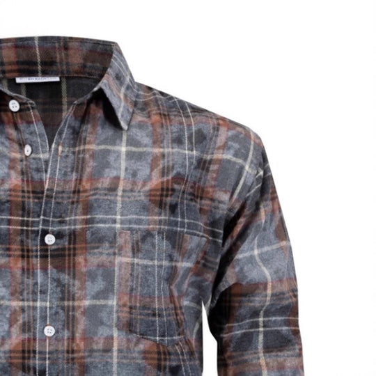 Herren Checkered Flanellhemd EB