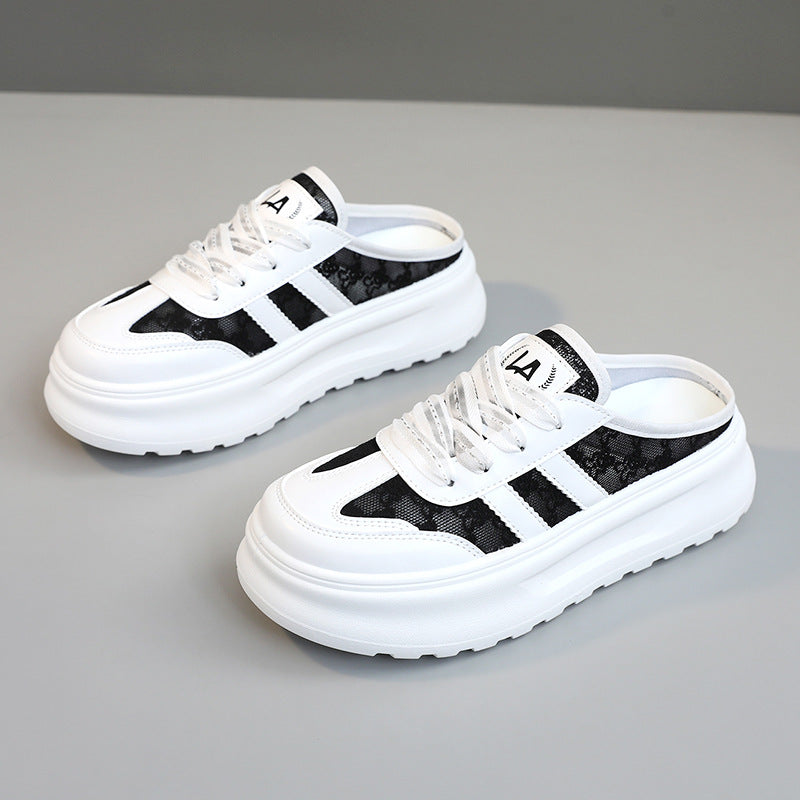 Damen bequeme Freizeitschuhe mit großzügigem Fersenbereich und modischem Design EB
