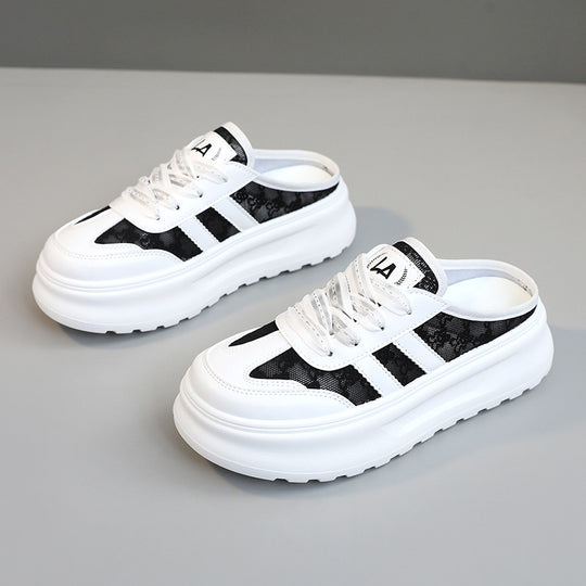 Damen bequeme Freizeitschuhe mit großzügigem Fersenbereich und modischem Design EB
