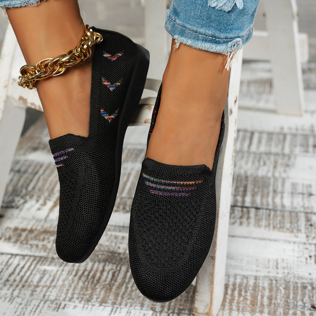 Damen Atmungsaktive Schuh mit elastischem Riemendesign EB