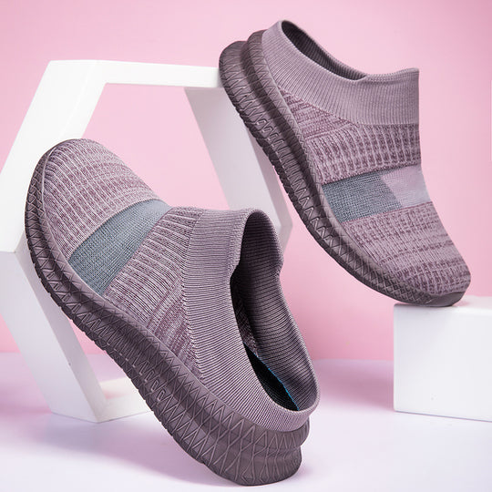 Damen Slip-On Freizeitschuhe mit elastischem Komfort-Obermaterial EB