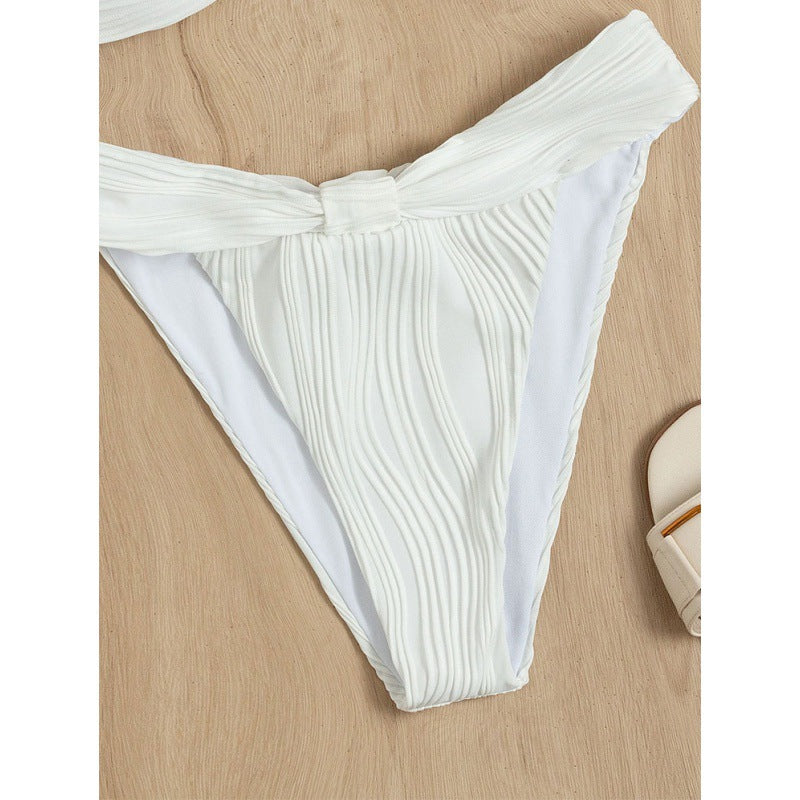 Damen Bandeau-Bikini mit raffiniertem Wickeldetail EB