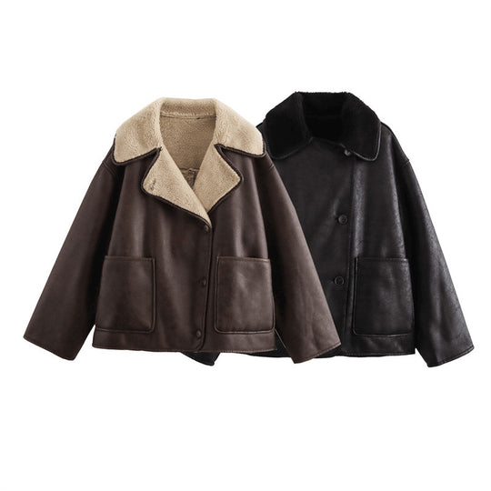 Damen Wendejacke mit kuscheligem Futter EB