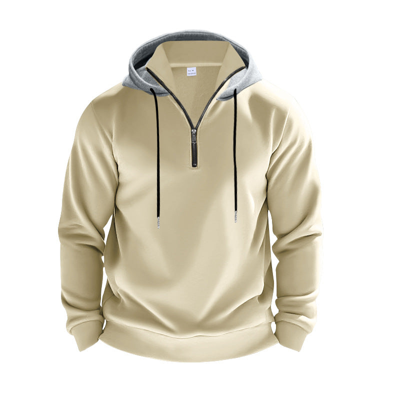 Herren Kapuzenpullover mit modernem Reißverschluss und stylischem Schnitt EB