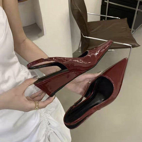 Damen Slingback High Heel Schuhe mit spitzem Design EB