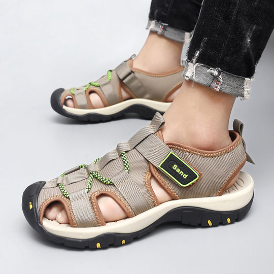 Herren Freizeit-Sandalen mit praktischem Klettverschluss und rutschfester Sohle EB
