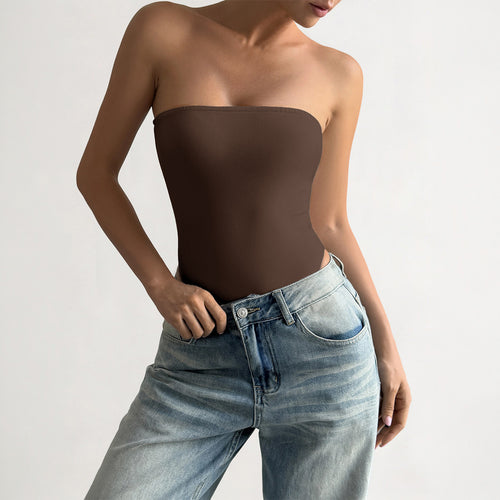 Damen Bandeau-Bodysuit aus elastischem Material mit figurfreundlichem Schnitt EB