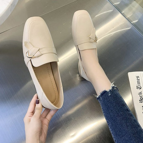 Damen elegante Loafers mit modischem Zierschmuck EB