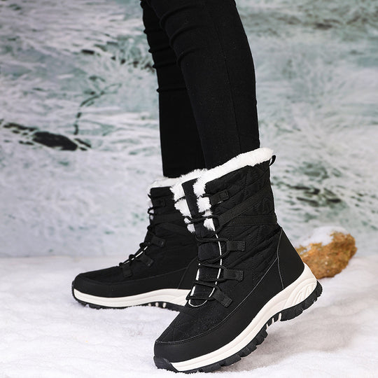 Damen Winterstiefel mit isoliertem Futter und rutschfester Sohle EB