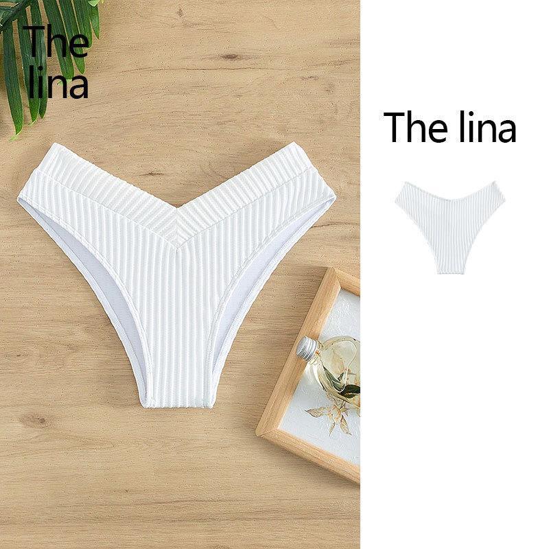 Damen Hoch geschnittener Bikinislip mit modischem V-Design EB