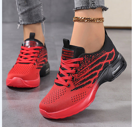 Damen Sportliche Sneaker mit atmungsaktiver Obermaterialstruktur und dämpfender Sohle EB
