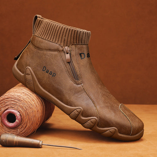 Damen trendige Stiefel mit elastischem Schaft und rutschfester Sohle EB