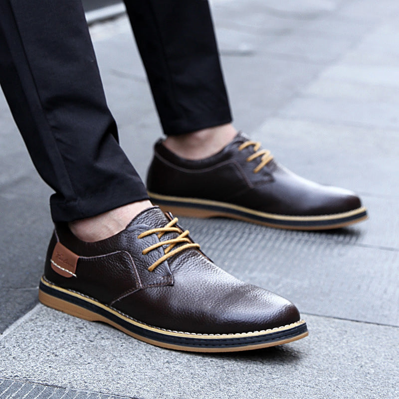 Herren Elegante und komfortable Schnürschuhe aus hochwertigem Leder EB
