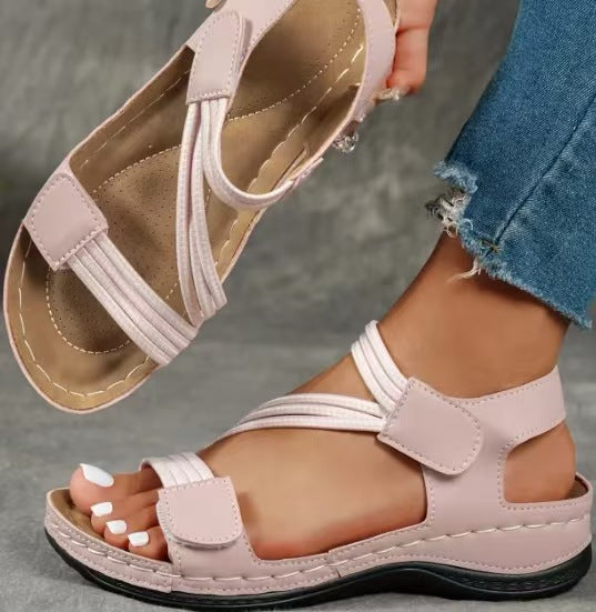 Damen orthopädische Sommer-Sandalen mit verstellbarem Riemendesign und komfortablem Fußbett EB
