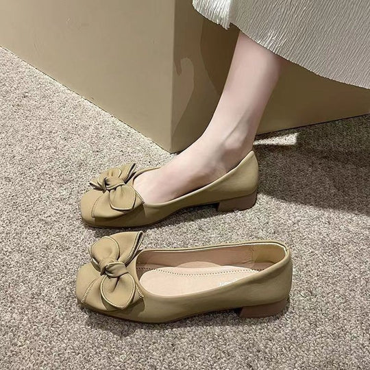 Damen Ballerinas mit dekorativem Schleifen-Design und hochwertigem Kunstleder EB
