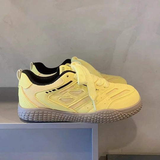 Damen Sportliche Sneakers mit atmungsaktiver Mesh-Oberfläche und stoßdämpfender Sohle EB