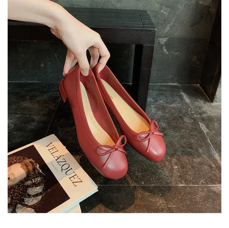 Damen Ballerina-Schuhe mit charmantem Schleifendetail und weich gepolsterter Innensohle EB