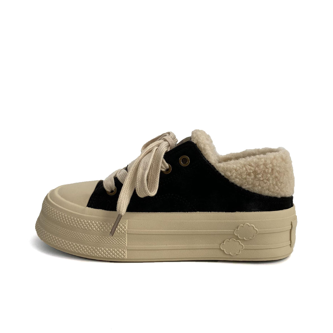 Damen Bequeme Sneakers mit kuscheligem Innenfutter und strapazierfähiger Sohle EB