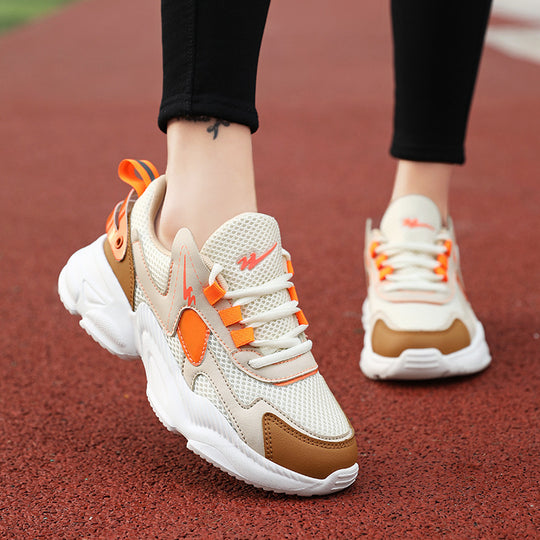 Damen Hochwertige Comfort Sneakers mit atmungsaktivem Mesh-Obermaterial EB