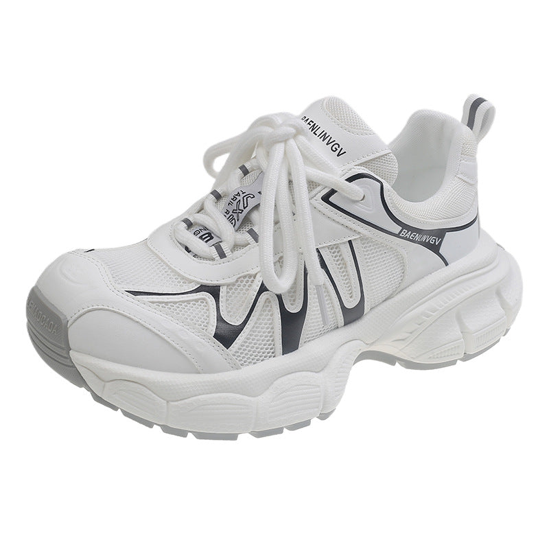 Damen sportliche Lauf Sneakers mit atmungsaktiver Mesh-Oberfläche und dämpfender Sohle EB
