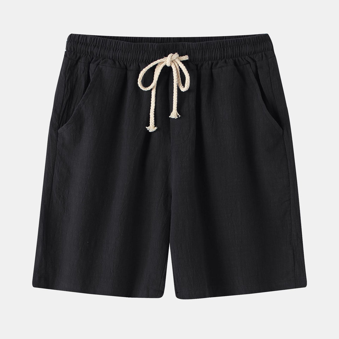 Herren Bermuda-Shorts mit elastischem Bund und seitlichen Taschen EB