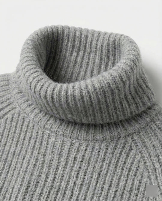 Damen Kuscheliger Rollkragenpullover aus weicher Baumwolle EB