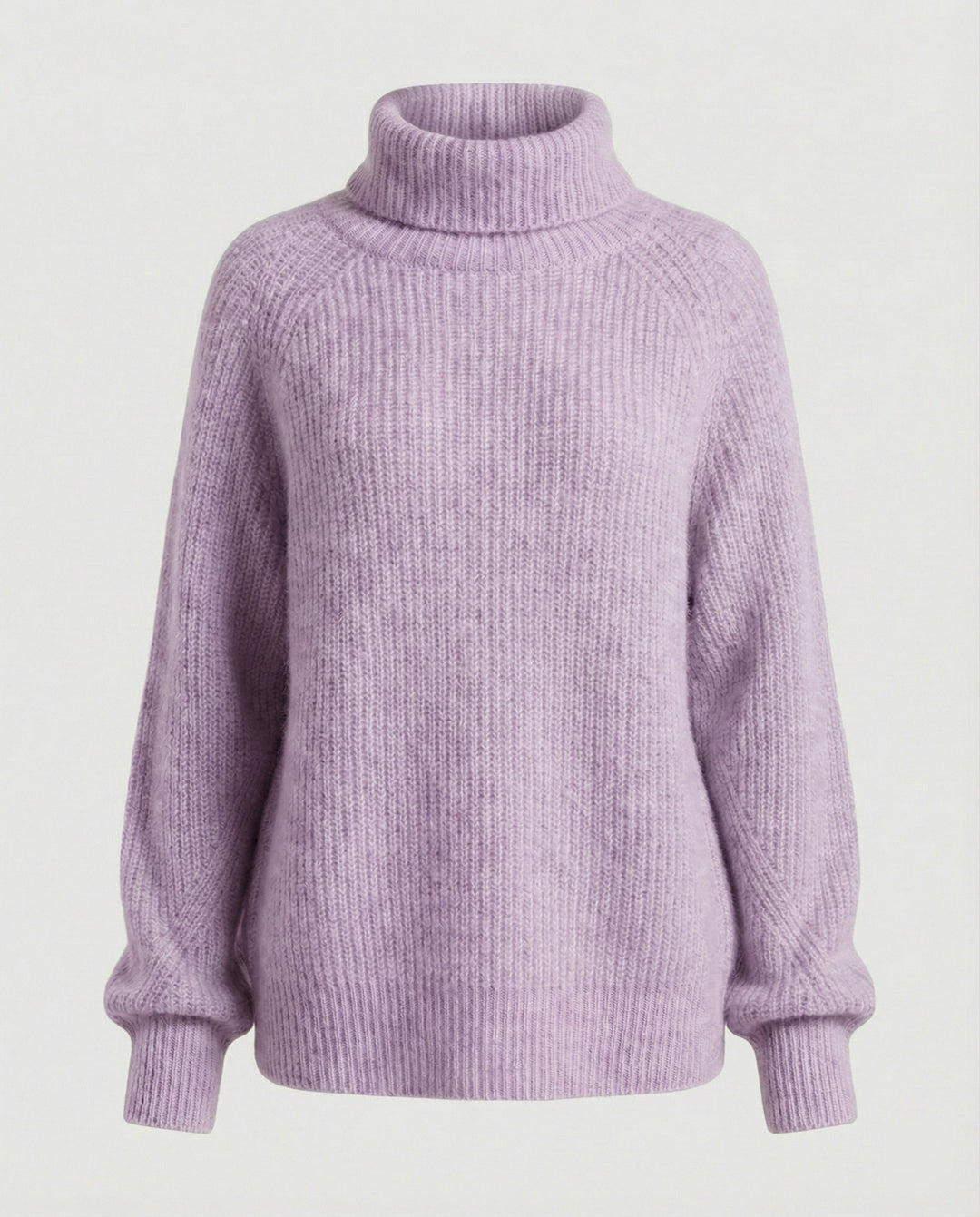 Damen Kuscheliger Rollkragenpullover aus weicher Baumwolle EB