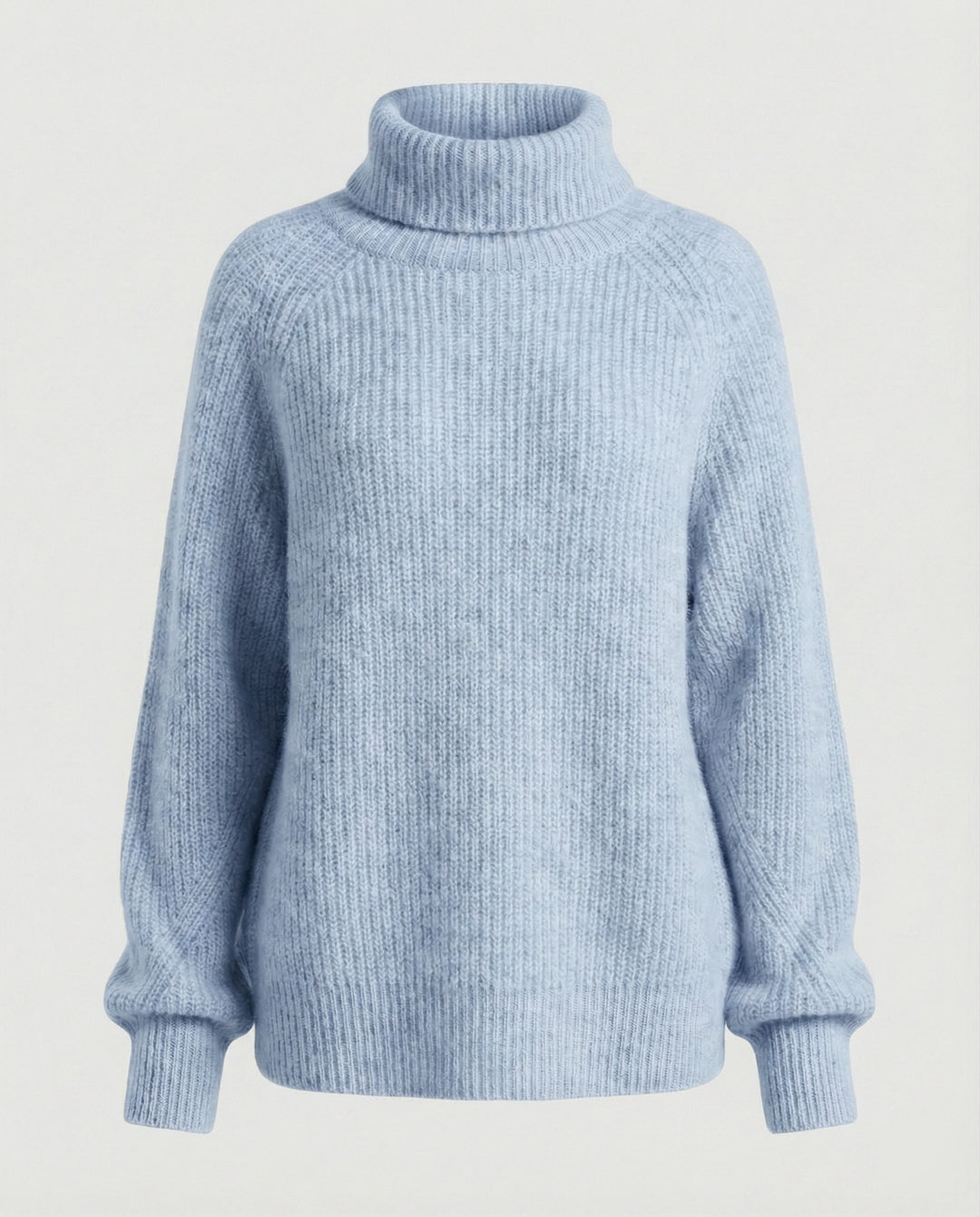 Damen Kuscheliger Rollkragenpullover aus weicher Baumwolle EB