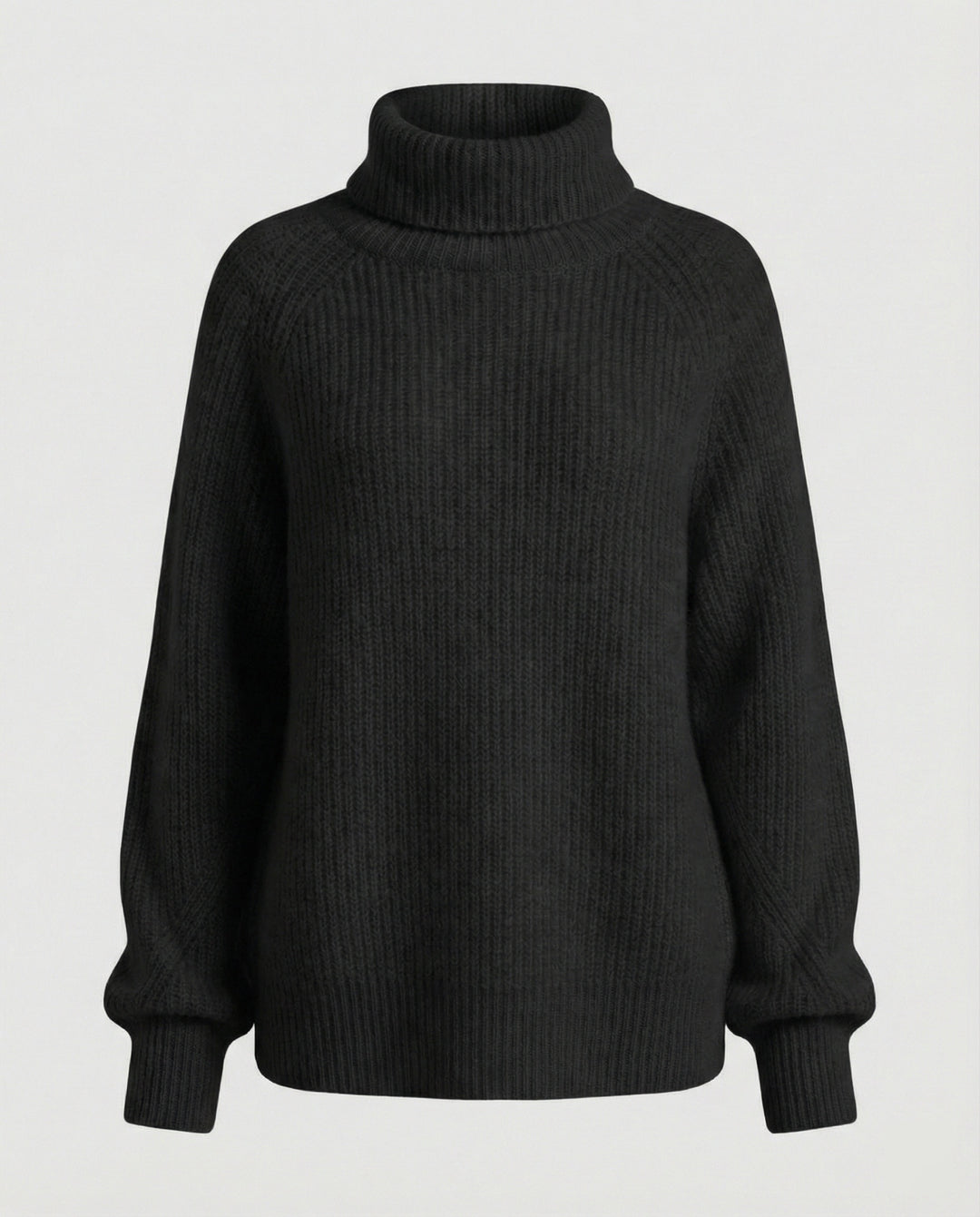 Damen Kuscheliger Rollkragenpullover aus weicher Baumwolle EB