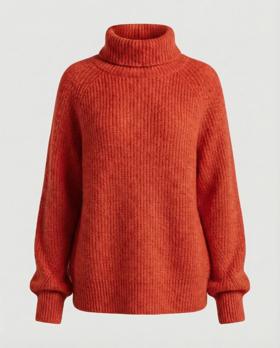 Damen Kuscheliger Rollkragenpullover aus weicher Baumwolle EB
