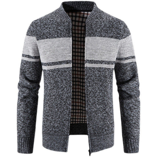 Herren modische Strickjacke mit strukturiertem Design EB