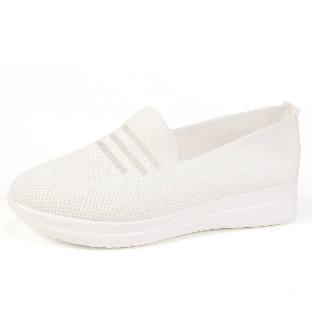 Damen Slip-On Sneakers mit flexiblem Obermaterial und rutschfester Sohle EB