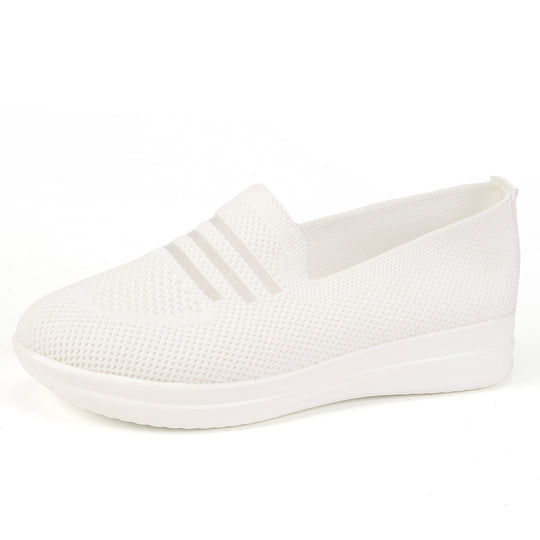 Damen Slip-On Sneakers mit flexiblem Obermaterial und rutschfester Sohle EB