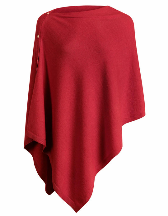 Damen vielseitiger Poncho aus hochwertiger Materialmischung EB