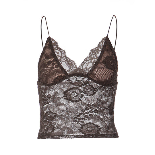 Damen Spitzenbustier mit verführerischen Blumenmustern EB