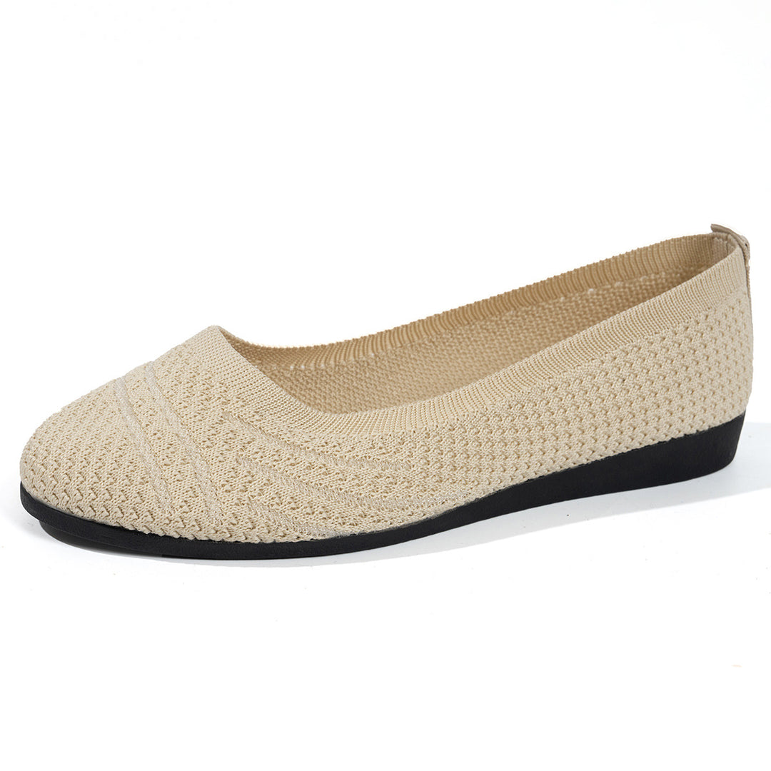 Damen komfortable Slipper mit innovativem Strickdesign EB