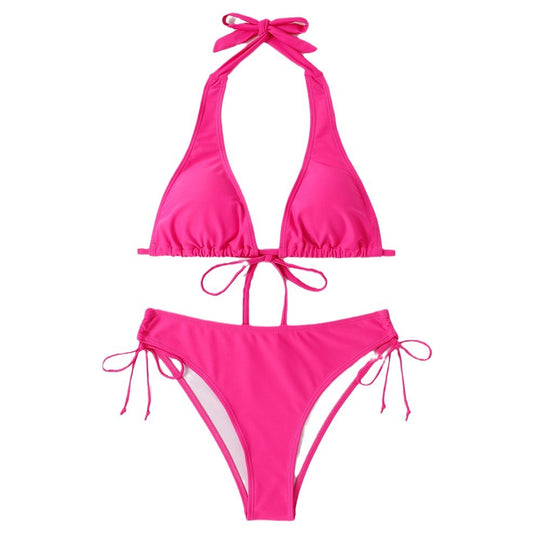 Damen Triangel-Bikini mit verstellbaren Trägern und schickem Schnitt EB