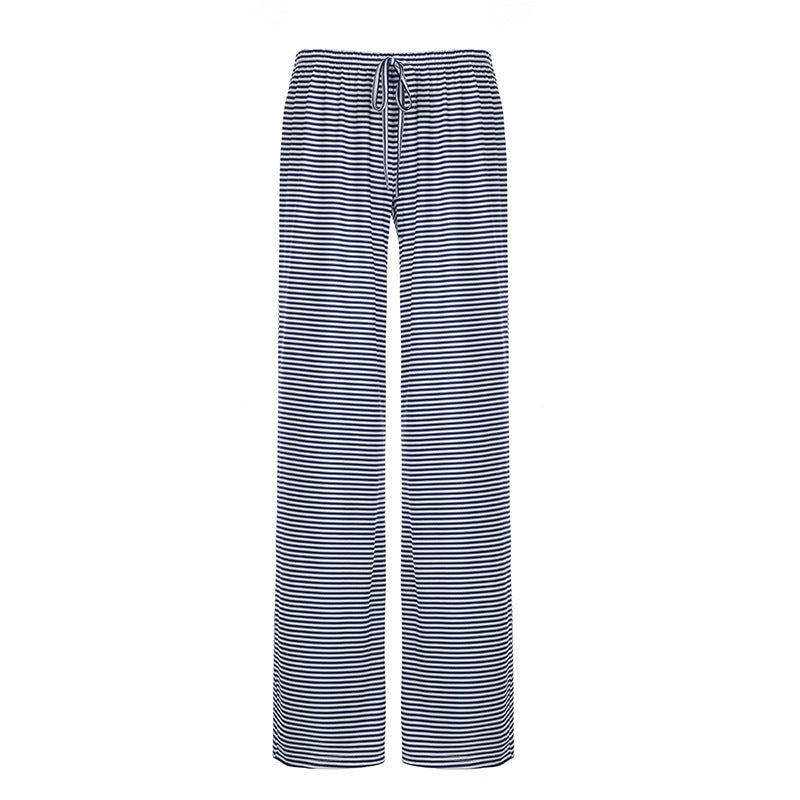 Damen nan leichte Jersey Loungehose mit Tunnelzug und weitem Bein EB