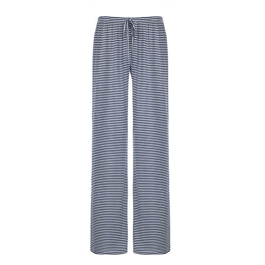 Damen nan leichte Jersey Loungehose mit Tunnelzug und weitem Bein EB