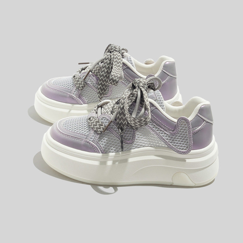 Damen Trendige und atmungsaktive Sneakers mit stabiler Sohle EB