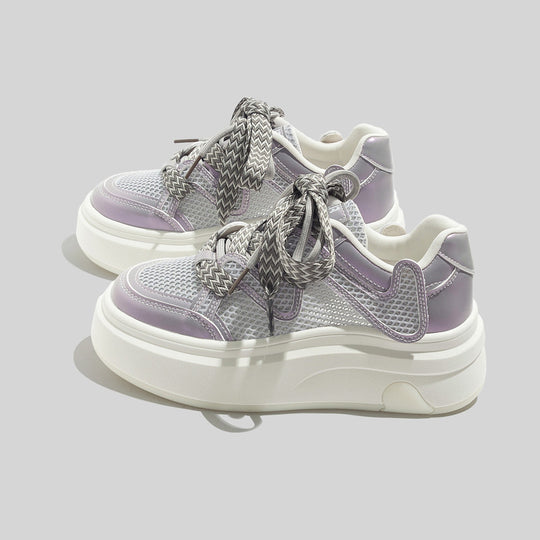 Damen Trendige und atmungsaktive Sneakers mit stabiler Sohle EB