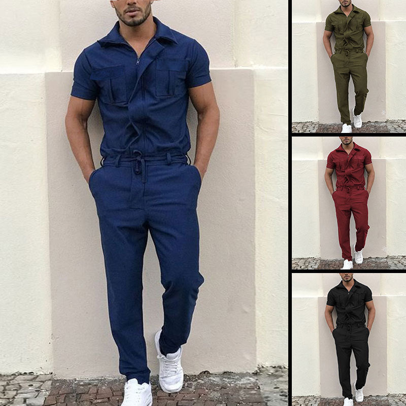 Damen Overall mit praktischen Taschen und elastischem Bund EB