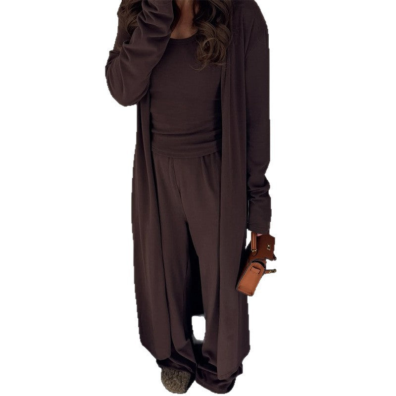 Damen elegantes Lounge-Set mit Cardigan EB