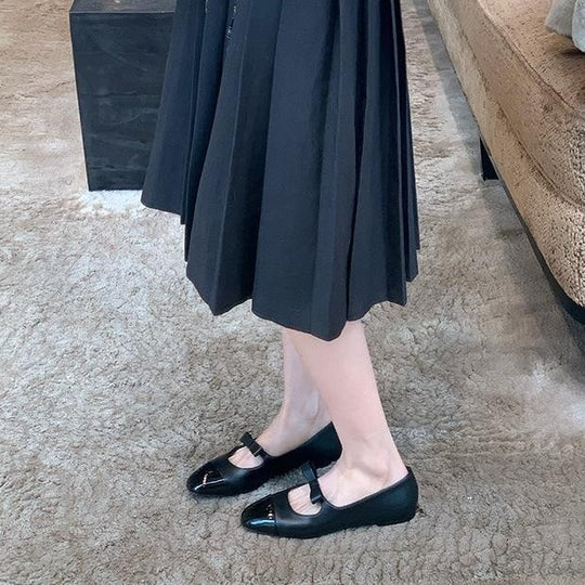 Damen Ballerinas mit dekorativem Schleifenakzent und glänzender Spitze EB