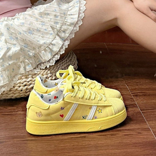 Damen Sportliche Sneaker mit klassischem Design und dämpfender Sohle EB