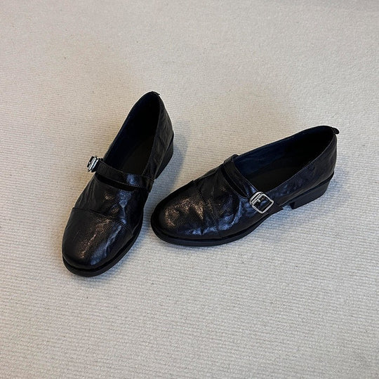 Damen Elegante Mokassins mit dekorativem Riemchen EB